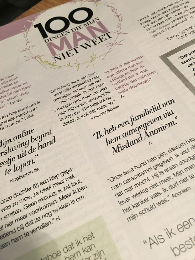 dingen die mijn man niet weet